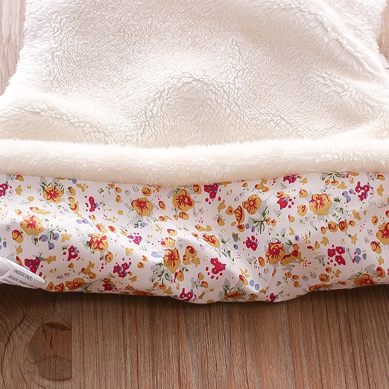 Őszi és téli lányok szőrme mellény, édes virágos hímzés, ujjatlan meleg divatkabát 0-3 éves női viselet felső