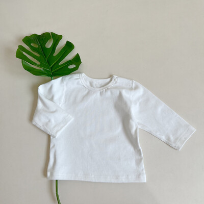 2025. gada rudens jauns bērnu T-krekli ar garām piedurknēm.