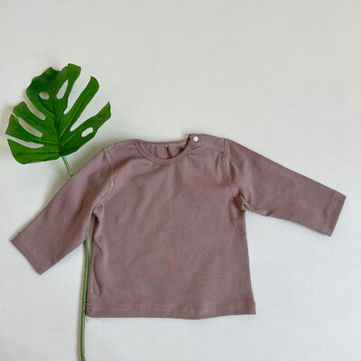 2025. gada rudens jauns bērnu T-krekli ar garām piedurknēm.