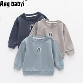 Ανοιξιάτικα νέα βρεφικά ρούχα πουλόβερ Μπλουζάκια για βρέφη Νεογέννητα μακριά μανίκια χαλαρά casual φούτερ με κουκούλα φθινοπώρου Φούτερ Βαμβακερά ρούχα