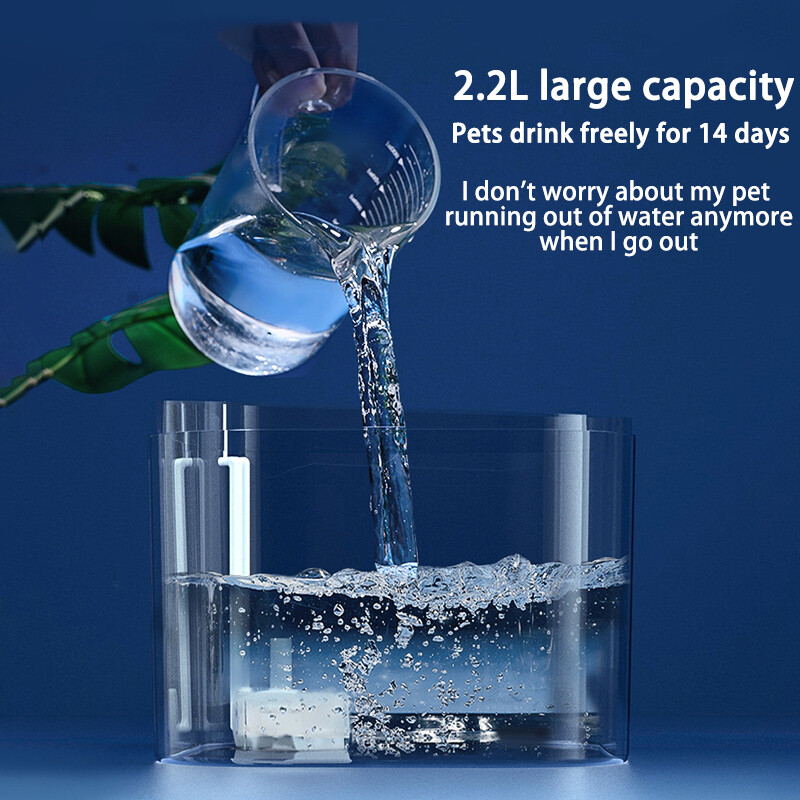 Kaķa ūdens strūklaka Automātiska recirkulācija Filtrēšana Kaķi suņu ūdens dozators USB elektriskais izslēgšanas sūknis Kaķa auss Mājdzīvnieku kaķu dzeramā strūklaka