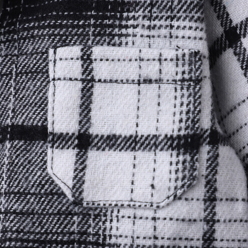 Férfi baba hosszú ujjú kockás kapucnis ing felső