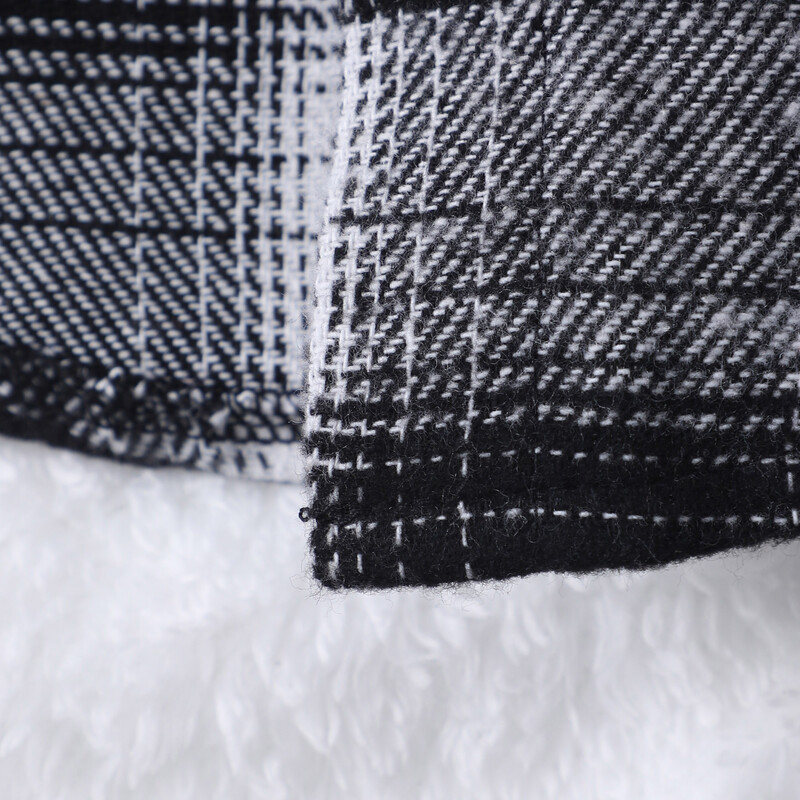 Férfi baba hosszú ujjú kockás kapucnis ing felső