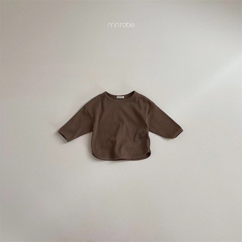 Άνοιξη 2025 Νέο μωρό μακρυμάνικο βαμβακερό μπλουζάκι για αγόρια μασίφ, ευέλικτο μπλουζάκι για βρέφη Κοριτσίστικα φαρδιά casual μπλουζάκια για νήπια