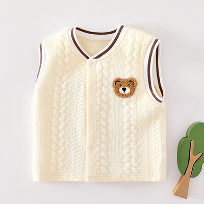 Baba felsők Ujjatlan őszi téli meleg újszülött ruhák kislány mellény alkalmi aranyos kisfiú felsőruházat mellény