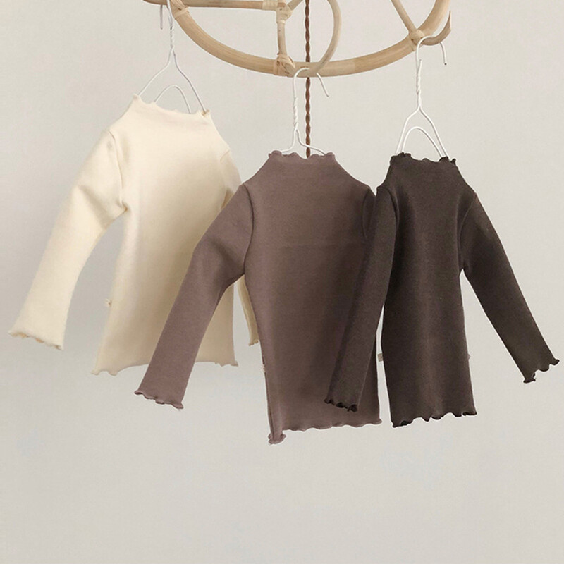 0-24m baba lány ing tavaszi őszi pamut hosszú ujjú gyerek blúz lányoknak ruhák felsők gyerek pulóverek kisgyermek ruházat