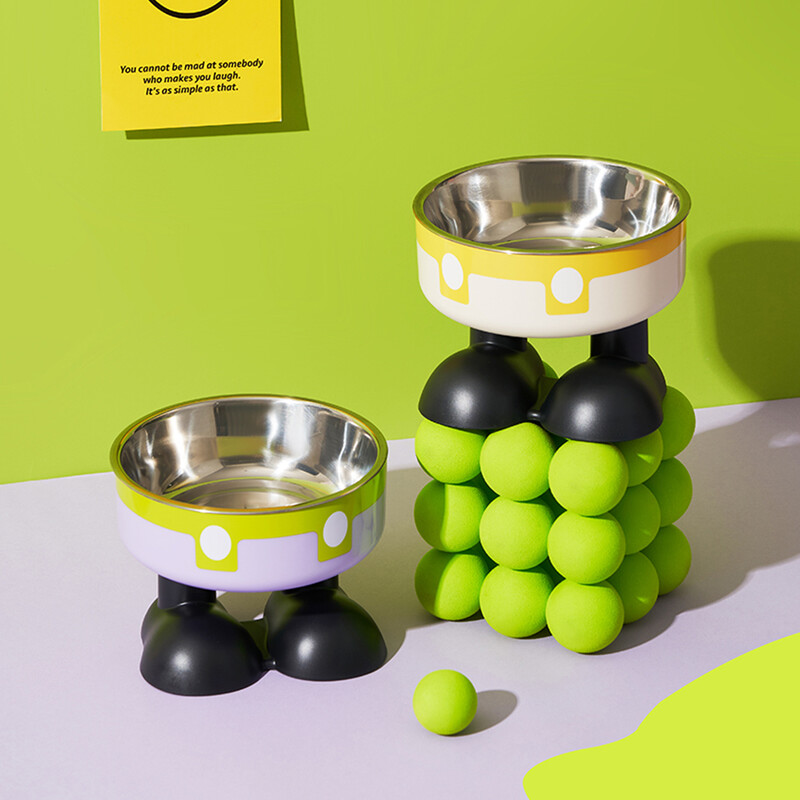 Lemmiklooma roostevabast terasest kauss libisemisvastane suure mahutavusega koerakauss kassi kõrge jalaga kauss kaelakaitse lemmiklooma kauss koputusvastane kassi kauss