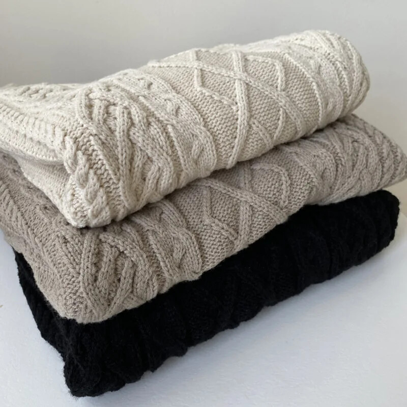 8870 Bērnu trikotāžas veste rudens ziemas kaņepju raksta džemperis salokāms brīvs trikotāžas veste meitenes veste