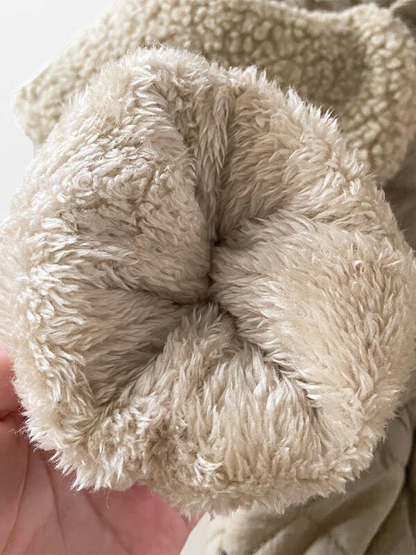 2025. gada ziemas jauns, silts, silts, flīsa, zīdaiņu mētelis, zīdaiņu polsterēta jaka, kā arī samta bieza bantīšu izšūšana ar atloku jaka