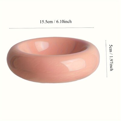 Kaķu bļoda keramikas kaķu bļoda trauks mājdzīvnieku bļoda virtuļa forma Kaķu ēdiena bļoda pret krišanu apgriežams bļoda Neslīdošs vairāku krāsu formas uzkodu bļoda