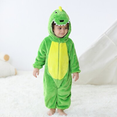 Kigurumi Stitch Dinoszaurusz Pizsama Baba Unikornis Onesies Újszülött Állat Lányok Fiúk Anime Cosplay jelmez Karácsonyi Partyra