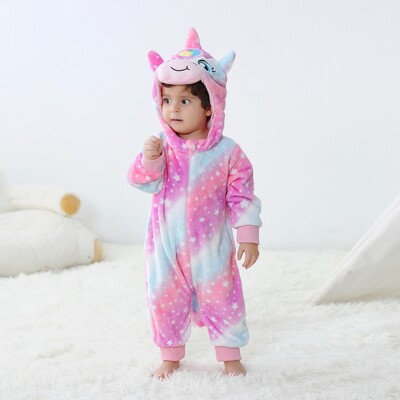 Baby Kigurumi Stitch Dinosaur karikatūra Pidžamas Romper Jaundzimušo Zīdaiņu Bērni Dzīvnieku Kombinezons Meitenes Zēni Anime Cosplay Pidžamas kostīms