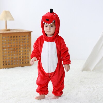 Baby Kigurumi Stitch Dinosaur karikatūra Pidžamas Romper Jaundzimušo Zīdaiņu Bērni Dzīvnieku Kombinezons Meitenes Zēni Anime Cosplay Pidžamas kostīms