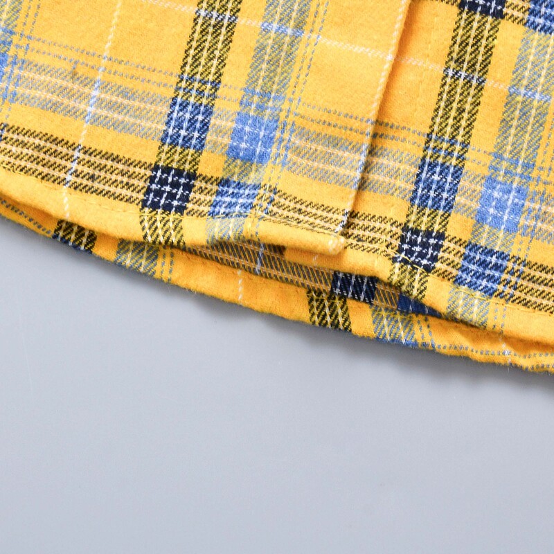 Bērnu Topi Zēniem Buffalo Plaids Flaneļa Krekls Bērnu Ikdienas krekls Virsdrēbes Apģērbi Rudens Meiteņu Blūzes