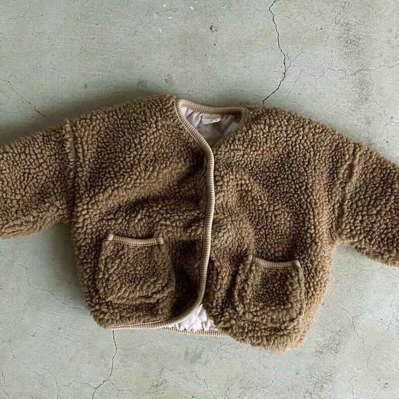 Φθινόπωρο Χειμώνας Μικρό αγόρι Κοριτσάκι Χοντρό καρό βαμβακερό παλτό Βρεφική ζακέτα μακρυμάνικη μπλούζα βρεφική συν Fleece μασίφ μπουφάν