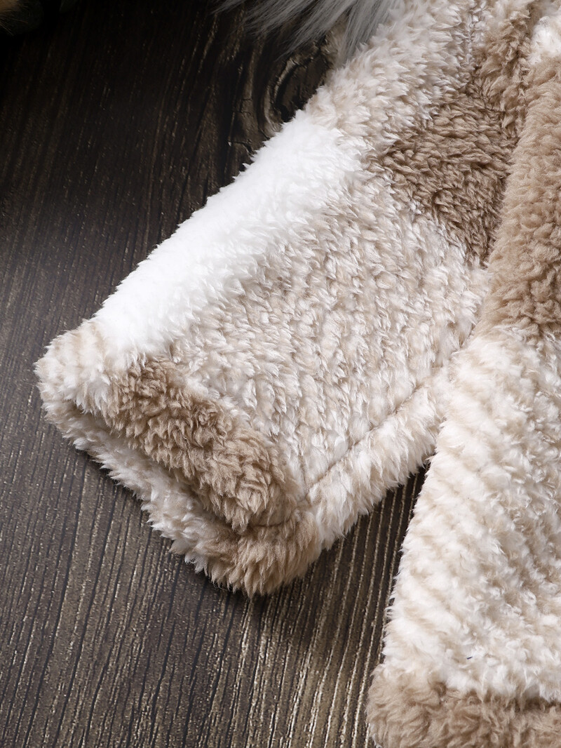 0–3 gadus vecs zīdainis ar garām piedurknēm, pogām bieza plīša jaka Modes rūtains ziemas mētelis mazuļiem zēniem un meitenēm silts āra apģērbs