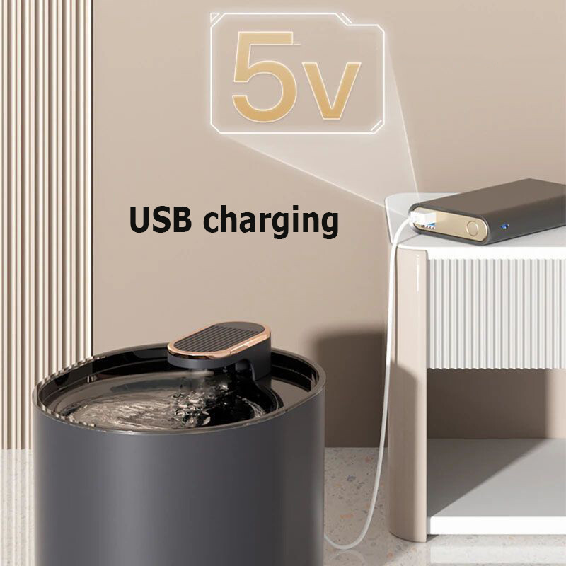 3 L mājdzīvnieku automātiskā ūdens strūklaka ar LED gaismu Īpaši klusa mājdzīvnieku dzeramā ūdens strūklaka USB Cats Elektriskais izslēgts mājdzīvnieku ūdens padevējs