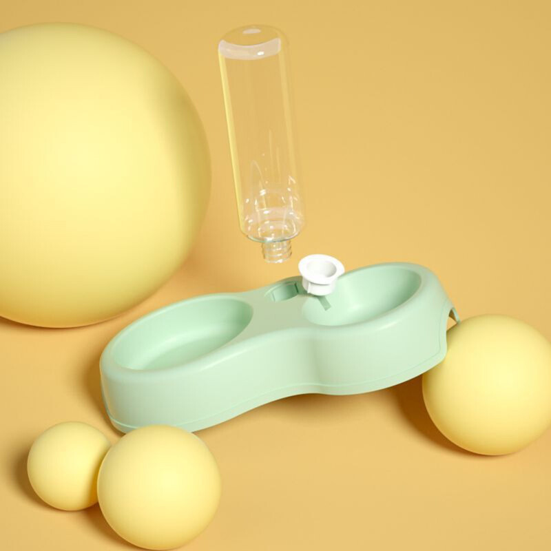 Forró macska tál Kutyatál automatikus itatás és etetés egy dupla tál macskaeledel tál itatótál kisállat kellékek