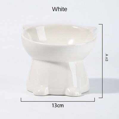 Melna kaķa bļoda Amazon keramikas kaķu bļoda mājdzīvnieku bļoda mājdzīvnieku piederumi kaķu bļoda suņu bļoda Macaron krāsa jauna kaķu un suņu universāla mājdzīvnieka bļoda