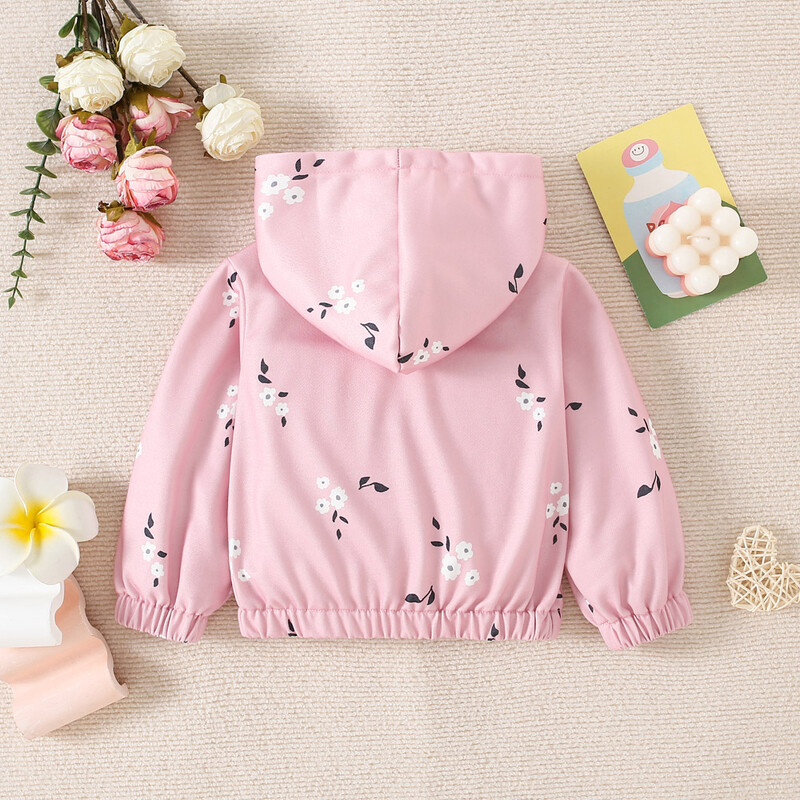 Rudens jauns meiteņu augšējais mētelis mazuļiem, kapuce