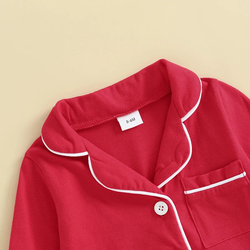 Beebipoisid, tüdrukud, püksid pidžaamad, põimitud krae nööbid pikkade varrukatega imikute kombinesoonid magamisriided kevadsügise ööriided