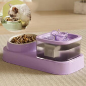 2-in-1 Pets Water Fountain Automaatne filter Summuta kassijooturi kauss Lemmiklooma söötja Retsirkuleeriv filtrijootur kassisöötja tarvikute jaoks