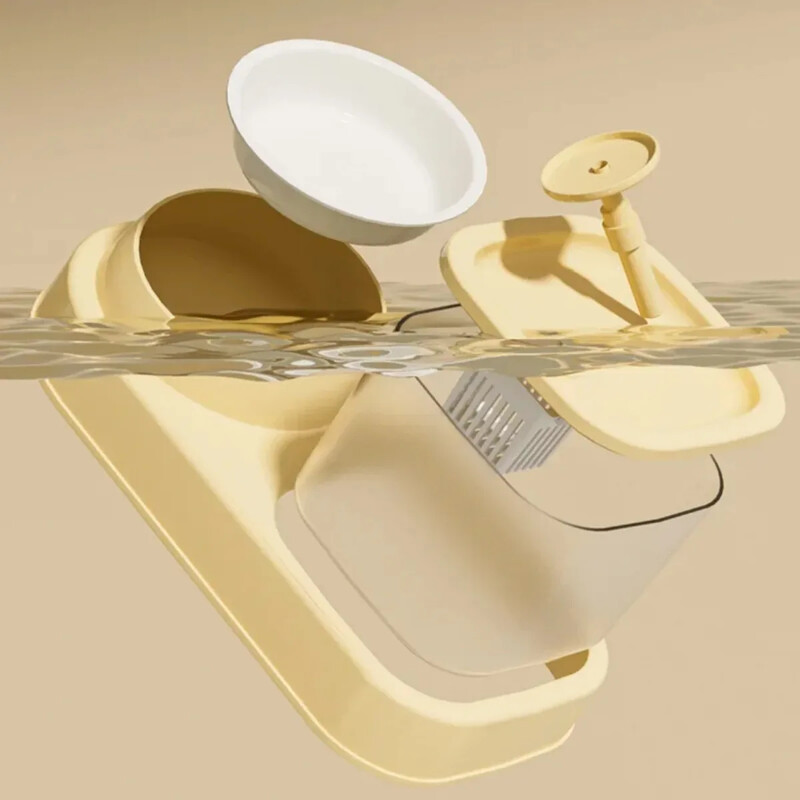 2-in-1 Pets Water Fountain Automaatne filter Summuta kassijooturi kauss Lemmiklooma söötja Retsirkuleeriv filtrijootur kassisöötja tarvikute jaoks