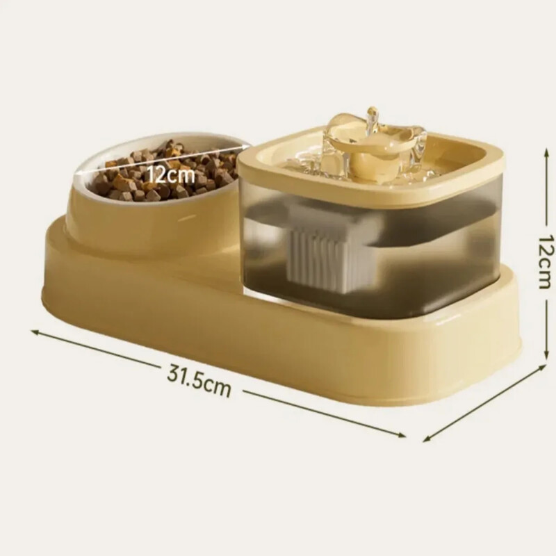 2-in-1 Pets Water Fountain Automaatne filter Summuta kassijooturi kauss Lemmiklooma söötja Retsirkuleeriv filtrijootur kassisöötja tarvikute jaoks