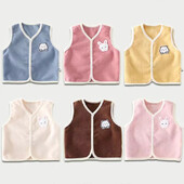 Lapsed talveriided vest Laste vest poiss tüdruk paks sametvooder Hoia soojas jakid vest vastsündinu top riided sügis