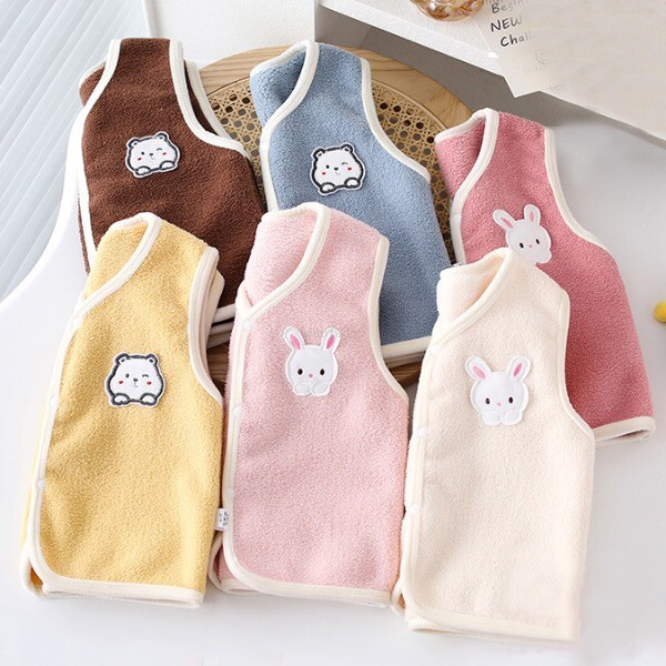Lapsed talveriided vest Laste vest poiss tüdruk paks sametvooder Hoia soojas jakid vest vastsündinu top riided sügis