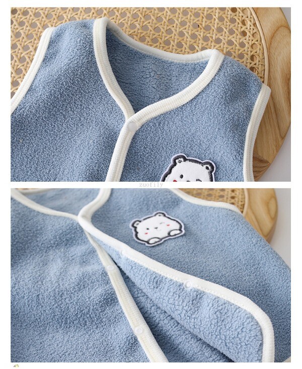 Lapsed talveriided vest Laste vest poiss tüdruk paks sametvooder Hoia soojas jakid vest vastsündinu top riided sügis