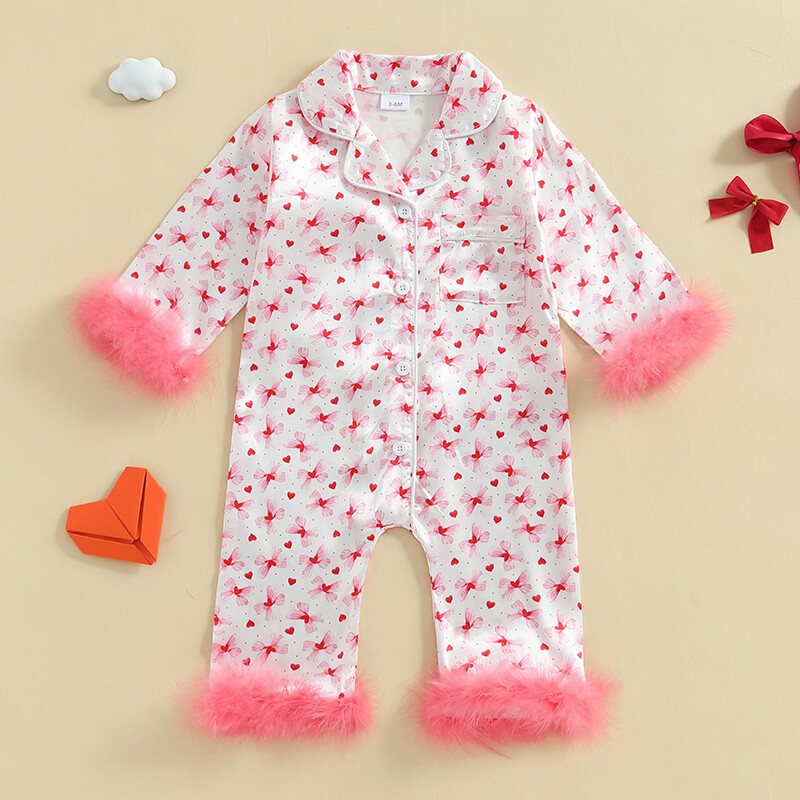 BeQeuewll vastsündinu pidžaamapüksid tüdrukutele, satiinist siidist vibutrükist sulgedest kätised pikkade varrukatega revääriga, nööbiga, alla laste hommikumantlid