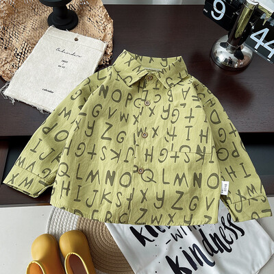 IENENS väikelaste beebisärk Õhukesed riided Kevadriided Imikutele poiste ruuduline puuvillased topid 1 2 3 4 aastane laste pikkade varrukatega särk