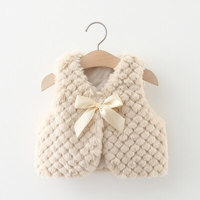 Tüdrukute sügis- ja talveriided beebitüdrukud Korea versioon karusnahast vest laste lääne stiilis paksendatud lastevest