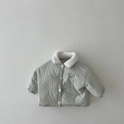 2025. aasta talv uus beebi pikkade varrukatega soe mantel imikutele, lisaks sametine paks polsterdatud jope lastele poistele armsad karumantel fliisriided