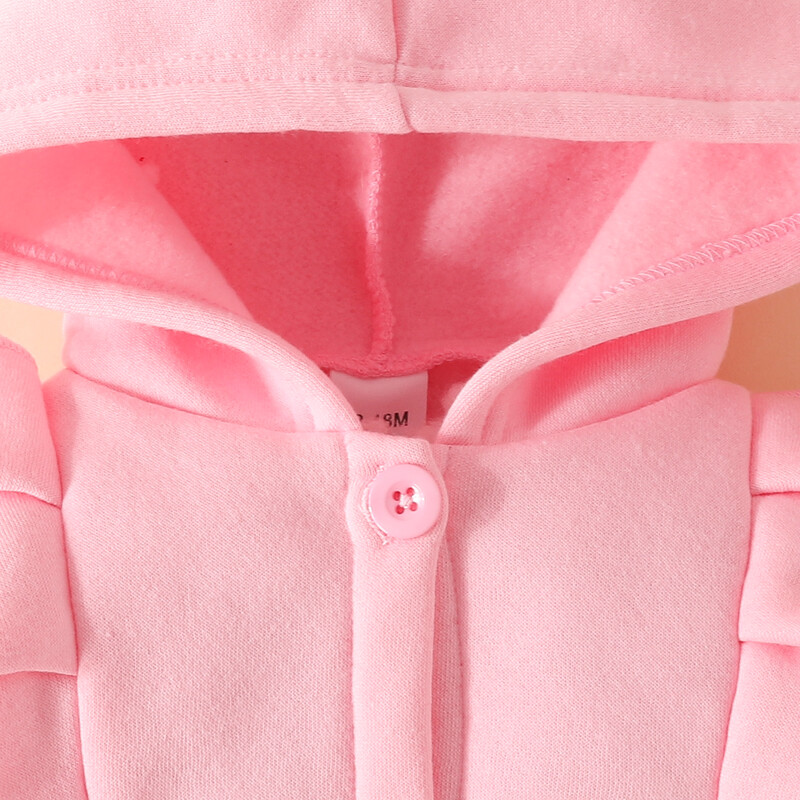 BabyGirl volāns ar garām piedurknēm, ar kapuci, mētelis ar vienu rindu, bērnu apģērbi rudenī un ziemāIeteicams iegādāties par vienu izmēru lielāku