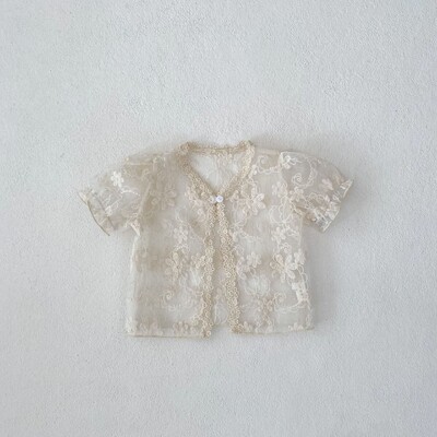 Suvine uus beebi 0-3 aastane tüdruk beebiriided armsad printsessi stiilis pitsist mullid lühikeste varrukatega ülemine peen väike mantel