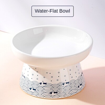 Jaapani stiilis kassikauss keraamiline topeltkauss koputusvastane toidukauss koerakauss kassi joogikauss automaatne jooginõu lemmikloomatarbed