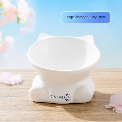 Jaapani stiilis kassikauss keraamiline topeltkauss koputusvastane toidukauss koerakauss kassi joogikauss automaatne jooginõu lemmikloomatarbed