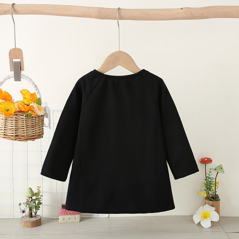 Laste uus tüdrukute ümarkaelus Raglaan varrukatega villane mantel laste sügis- ja talvine läänelik ühevärviline villane topp