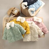 Laste toa ööks ettevalmistamine krae mantlid poisid tüdrukud talve soojad pargid Sügis puuvillased pealisriided beebi kerged jakid 2-6 a