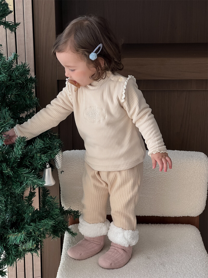 2025. aasta talvine uus beebitüdruku armas armas lilleline vest pluss sametine paks väikelapse soe varrukateta mantel tüdrukutele polsterdatud jope