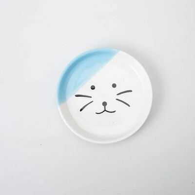 Kassikauss keraamiline kõrge jalaga kaelakaitsega toidukauss, madala suuga suure kaliibriga lemmikloomatoidukauss