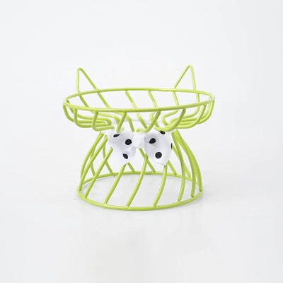 Kassikauss keraamiline kõrge jalaga kaelakaitsega toidukauss, madala suuga suure kaliibriga lemmikloomatoidukauss