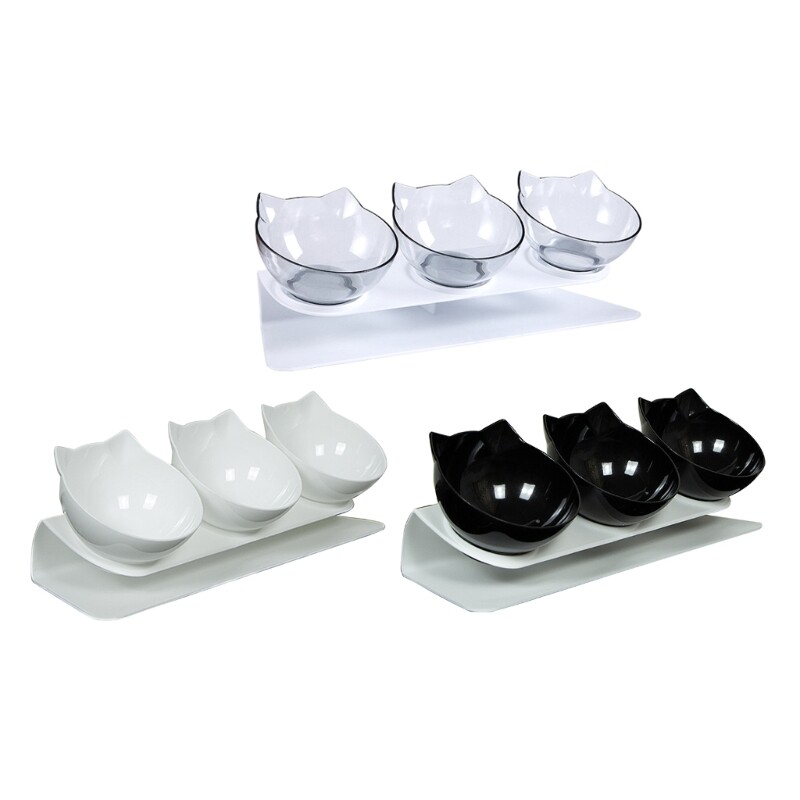 Kassi koerte toitmisnõu 15-kraadise kaldega toidukaussid Joogiveekausid Toidukvaliteediga kaelakaitse Tõstetud söötja kutsikale ja kassipojale