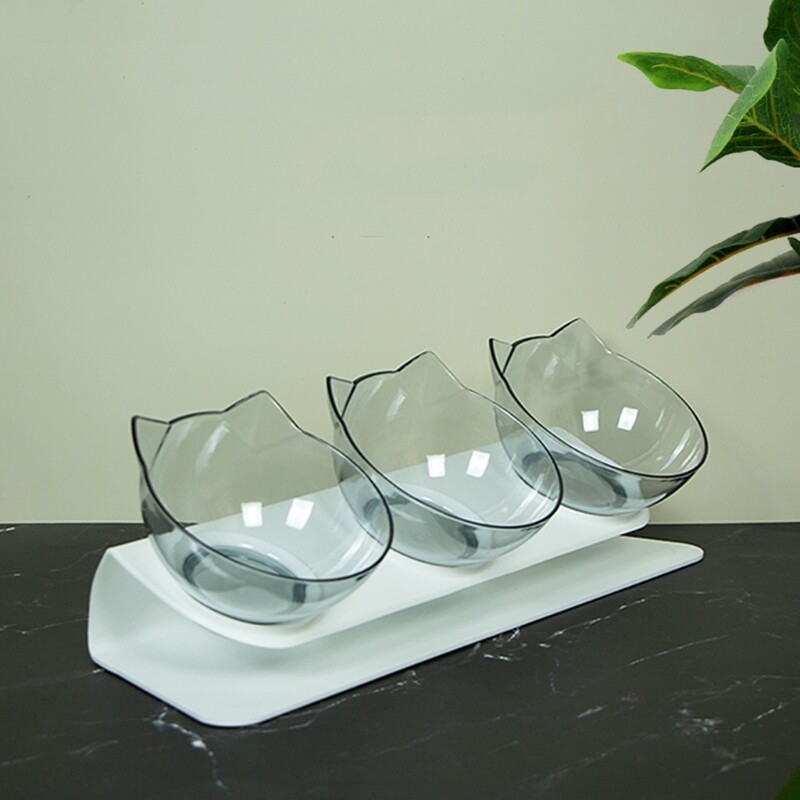 Kassi koerte toitmisnõu 15-kraadise kaldega toidukaussid Joogiveekausid Toidukvaliteediga kaelakaitse Tõstetud söötja kutsikale ja kassipojale