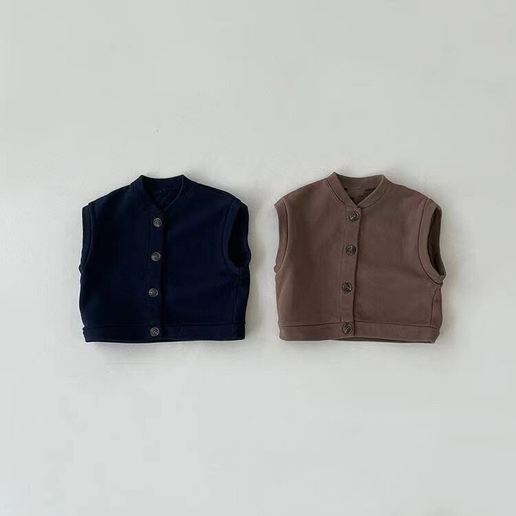 2025. aasta uus beebi varrukateta vest jakk Moodne vastsündinu kirjatrükiga vest mantel Puuvillane väikelaste topid poiste tüdrukute riided 0-24M