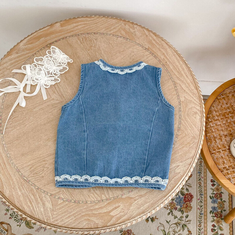 Sügise uued beebiriided, 0-4 aastane emane beebi, pitsiga tikitud vest teksatops