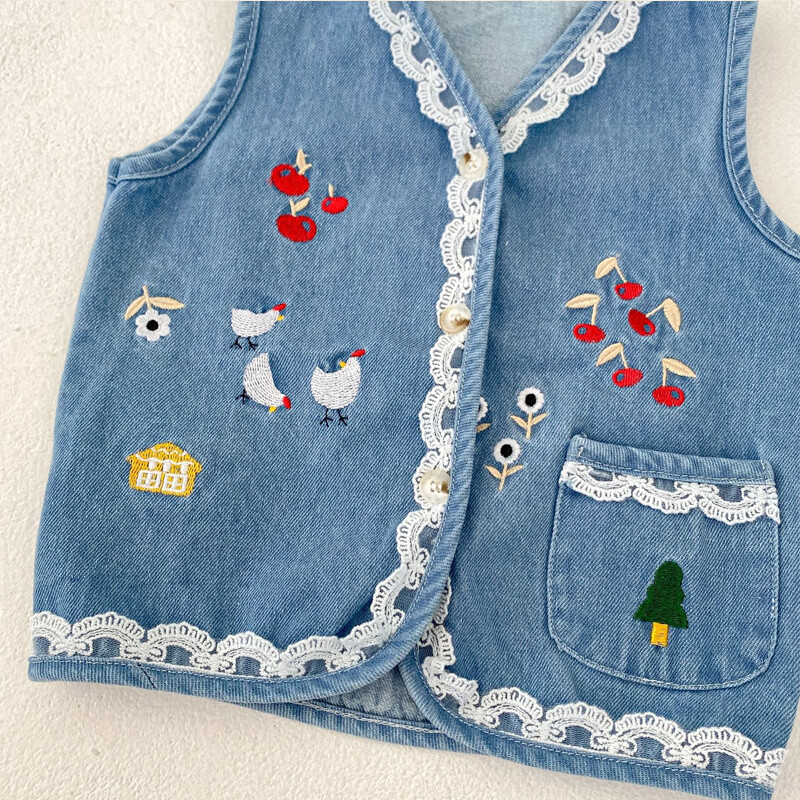 Sügise uued beebiriided, 0-4 aastane emane beebi, pitsiga tikitud vest teksatops