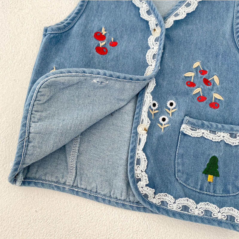 Sügise uued beebiriided, 0-4 aastane emane beebi, pitsiga tikitud vest teksatops